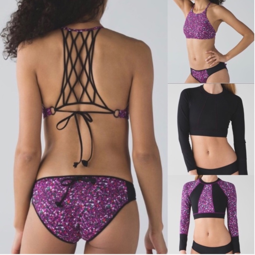 Lululemon 3 piece Tidal Flow Bikini Set